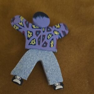 Colorful Wooden Figurine